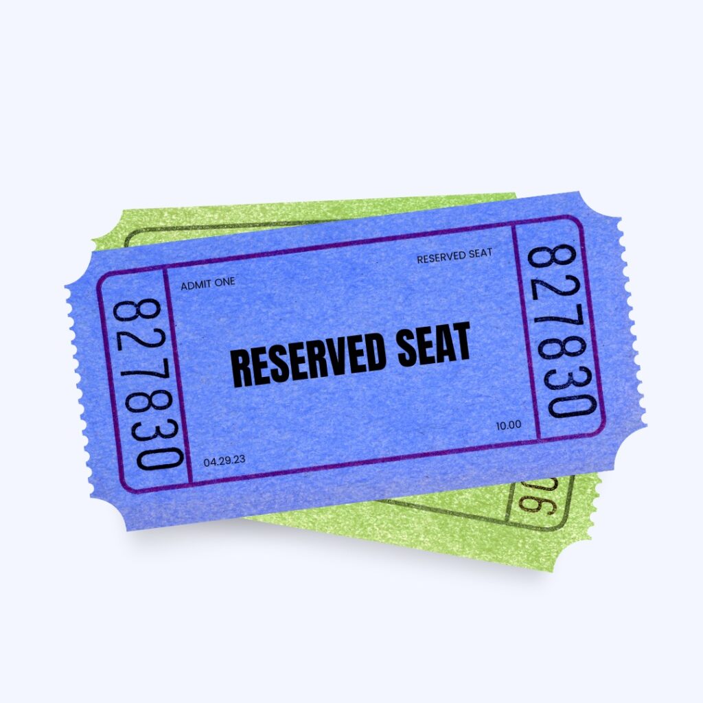 Playlist Reserved Admission – ADULT/CHILD TICKET